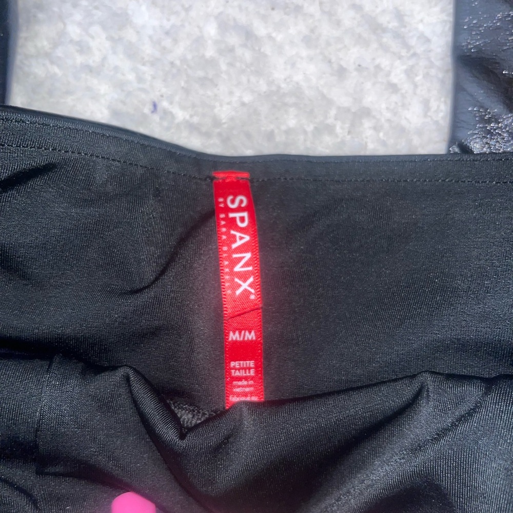 SPANX Shiny Black Leggings